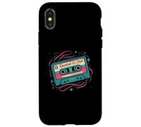 Retro Cassette Tape Rewind & Chill 80s 90s Music Carcasa para iPhone X/XS