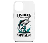 Retro Casting Lines Bass Fishing - Pescador de pesca divertido Carcasa para iPhone 13