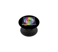 Retro CD Disk Fluid Pintura Colorida Estilo 90s 2000s PopSockets PopGrip Adhesivo