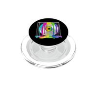 Retro CD Disk Fluid Pintura Colorida Estilo 90s 2000s PopSockets PopGrip para MagSafe