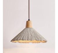 Retro Cement Japanese Bed and Breakfast Single Head Pendant Light Suitable Compatible with Dining Room, LED Chandelier