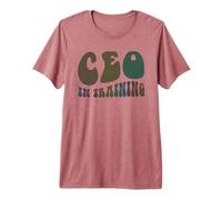 Retro CEO EN Entrenamiento Soy el Jefe Futuro Millonario Negro Camiseta Premium
