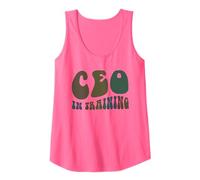 Retro CEO EN Entrenamiento Soy el Jefe Futuro Millonario Negro Camiseta sin Mangas