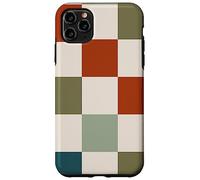 Retro Checkered Checker Abstract Geometric Checkerboard Carcasa para iPhone 11 Pro MAX