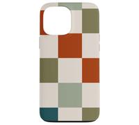 Retro Checkered Checker Abstract Geometric Checkerboard Carcasa para iPhone 13 Pro MAX