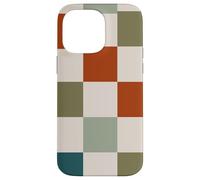 Retro Checkered Checker Abstract Geometric Checkerboard Carcasa para iPhone 14 Pro MAX