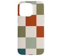 Retro Checkered Checker Abstract Geometric Checkerboard Carcasa para iPhone 15 Pro MAX
