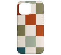 Retro Checkered Checker Abstract Geometric Checkerboard Carcasa para iPhone 16 Pro MAX