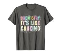 Retro Chemistry It's Like Cooking Física Equipo Maestro Aprender Camiseta