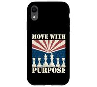 Retro Chess Art for Men Women Kids Chess Player Chess Lover Carcasa para iPhone XR