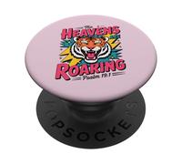 Retro Christian The Heavens Are Roaring Salmo 19:1 PopSockets PopGrip Adhesivo