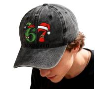 Retro Christmas Baseball Cap - Number Print Adjustable Headwear, Casual Holiday Hat with Breathable Cotton Design, Outdoor Accessory with Comfortable Fit for Golf Cycling Fishing Beach Sun Protection