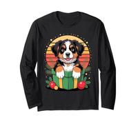 Retro Christmas Bernese Mountain Dog X-Mas Ornaments Manga Larga