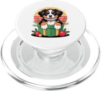 Retro Christmas Bernese Mountain Dog X-Mas Ornaments PopSockets PopGrip para MagSafe