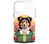 Retro Christmas Collie X-Mas Ornaments Collies Carcasa para iPhone 16 Pro MAX
