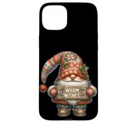 Retro Christmas GNOME For Women and Men with Warm Wishes Carcasa para iPhone 15 Plus