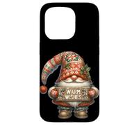 Retro Christmas GNOME For Women and Men with Warm Wishes Carcasa para iPhone 15 Pro
