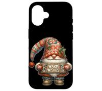 Retro Christmas GNOME For Women and Men with Warm Wishes Carcasa para iPhone 16