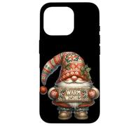 Retro Christmas GNOME For Women and Men with Warm Wishes Carcasa para iPhone 16 Pro