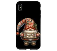 Retro Christmas GNOME For Women and Men with Warm Wishes Carcasa para iPhone XS MAX