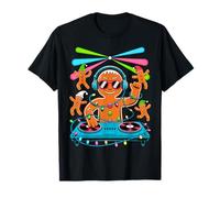 Retro Christmas House Music Santa DJ Techno Rave EDM Xmas Camiseta