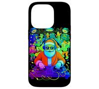 Retro Christmas House Music Santa DJ Techno Rave EDM Xmas Carcasa para iPhone 14 Pro