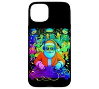 Retro Christmas House Music Santa DJ Techno Rave EDM Xmas Carcasa para iPhone 15 Plus