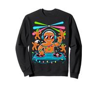 Retro Christmas House Music Santa DJ Techno Rave EDM Xmas Sudadera