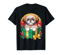 Retro Christmas Shih Tzu X-Mas Ornaments Camiseta