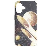 Retro Ciencia Ficción OVNIs Platillos Voladores A Través del Espacio Carcasa para iPhone 16