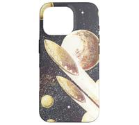 Retro Ciencia Ficción OVNIs Platillos Voladores A Través del Espacio Carcasa para iPhone 16 Pro