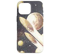 Retro Ciencia Ficción OVNIs Platillos Voladores A Través del Espacio Carcasa para iPhone 16 Pro MAX