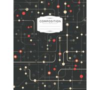 Retro Circuit Composition Notebook: Mid-Century Modern Wide Ruled Journal for Notes, Ideas and Everyday Writing - 150 Pages, 7.5 x 9.25 Inches