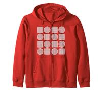 Retro Círculos Concéntricos Rayas Bauhaus 1 Formas Mania Sudadera con Capucha