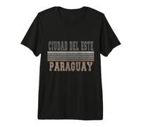 Retro Ciudad del Este Paraguay Camiseta Premium