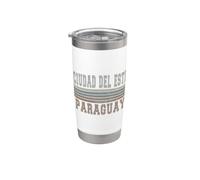 Retro Ciudad del Este Paraguay Vaso térmico de acero inoxidable de doble pared