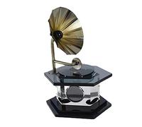 Retro Classic Style Phonograph, Mini Vintage Retro Classic Style Phonograph Gramophone Shape Stereo Speaker Sound Music Box 20/23Cm Room Decoration And Home Entertainment, LJJY-KK