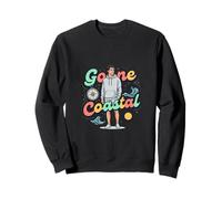 Retro Coastal Adventure Brújula Océano Viajes Estilo de Vida Sudadera