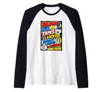 Retro Comic Pañal Adulto Sleepover Nostalgia Camiseta Manga Raglan