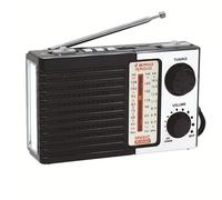 Retro con selección manual de estaciones multibanda, FM AM SW, Bluetooth, USB, SD, telescópico, diseño portátil, enchufable y alimentado por batería