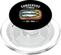 Retro Conservas Finas Sardina Lata Vintage Pescado Enlatado PopSockets PopGrip para MagSafe