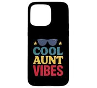 Retro Cool Aunt Vibes Style for Fun Aunts Carcasa para iPhone 15 Pro MAX