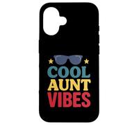 Retro Cool Aunt Vibes Style for Fun Aunts Carcasa para iPhone 16