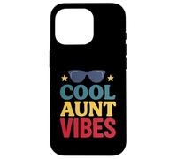 Retro Cool Aunt Vibes Style for Fun Aunts Carcasa para iPhone 16 Pro