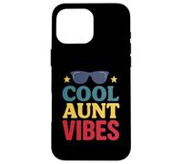 Retro Cool Aunt Vibes Style for Fun Aunts Carcasa para iPhone 16 Pro MAX