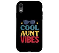 Retro Cool Aunt Vibes Style for Fun Aunts Carcasa para iPhone XR