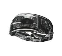 Retro Cool Camera Collection - Banda deportiva para el sudor, transpirable, elástica, para correr, ciclismo, yoga, gimnasio, unisex