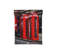 Retro Cool Camera Collection - Bolsa para monedas, organizador de monedas, soporte para cambios, pequeña cartera de viaje, para monedas, cambios, auriculares, Cabina telefónica London Street, Talla