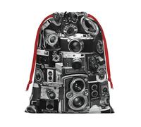 Retro Cool Camera Collection - Bolsas de regalo con cordón para Navidad, fiestas navideñas, varios tamaños