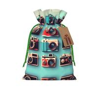 Retro Cool Camera Collection - Bolsas de regalo reutilizables con cordón, para joyas y regalos, para ocasiones festivas
